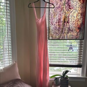 Elegant Pink Maxi Dress
